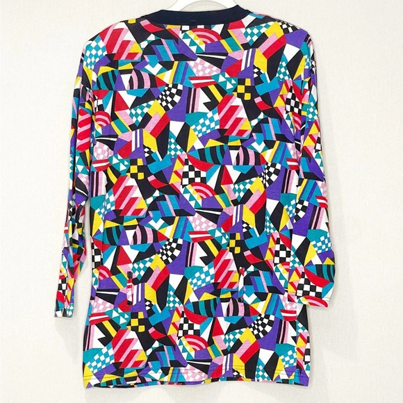 Traffic Jam 80s Vintage Geometric Retro Paris Rome Graphic Rave T-Shirt Medium - Picture 2 of 5